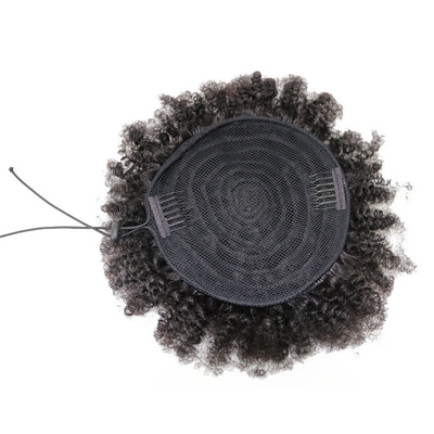 Kinky Curly Brazilian Drawstring Ponytail Hair Extensions with Elastic String Wrap Around