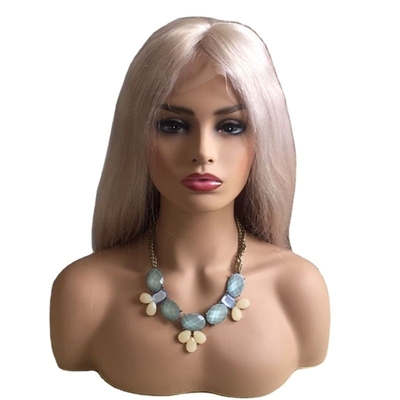10-24 Inch Raw Human Hair Blonde Full Lace 360 Wig Hand Woven One Donor Light Color 613