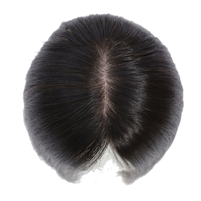 Silky Straight Women's Toupee with Heavy Density and Left Toupee Design 100% Human Hair