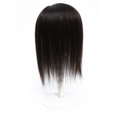 Silky Straight Women's Toupee with Heavy Density and Left Toupee Design 100% Human Hair