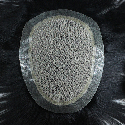 Silky Straight Women's Toupee with Heavy Density and Left Toupee Design 100% Human Hair