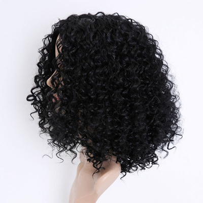 40cm Length None Lace Wigs Machine Made Synthetic Hair Wigs for Direct Manufacturers