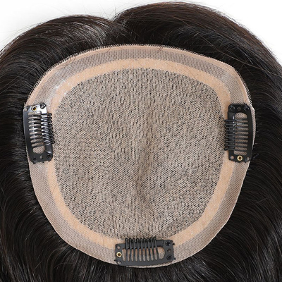 Women Heavy Density Toupee Hair Extensions with Virgin Hair Straight from Manufacture