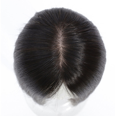 Full Hand Made Long Hair Toupee for Women in Natural Hair Color and Heavy Density