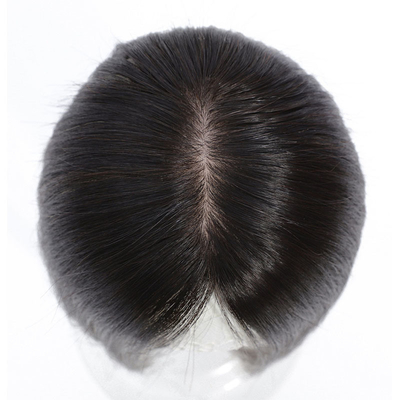 100% Virgin Human Hair Fashionable Toupee For Women Heavy Density Injected Technique