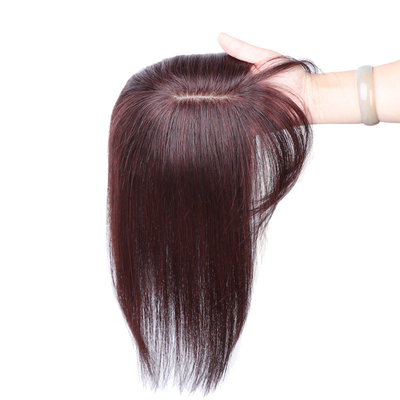 Direct Women's Toupee with 100% Human Hair and Silk Base in Small/Large/Average Size