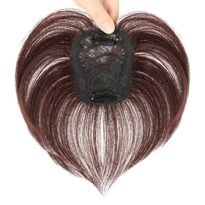 Direct Women's Toupee with 100% Human Hair and Silk Base in Small/Large/Average Size