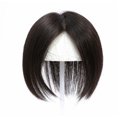 Directly Supply Women's Toupee with Natural Black/Dark Brown Brazilian Hair at Good