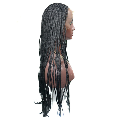 Long Synthetic Braid Hair with Good Reviews 0.2kg Lace Frontal Wigs Length Long