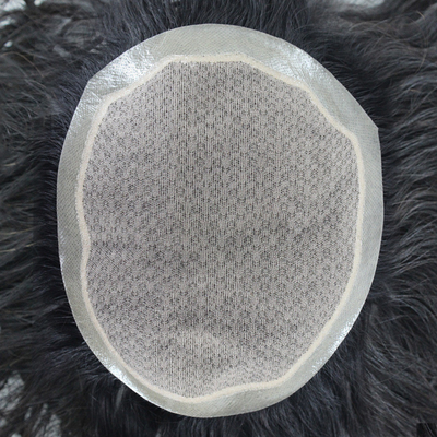 Small/Large/Average Size Men's 100% Human Hair Silk Base Hair Toupee with 90% Density