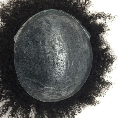 Small/Large/Average Size Men's 100% Human Hair Silk Base Hair Toupee with 90% Density