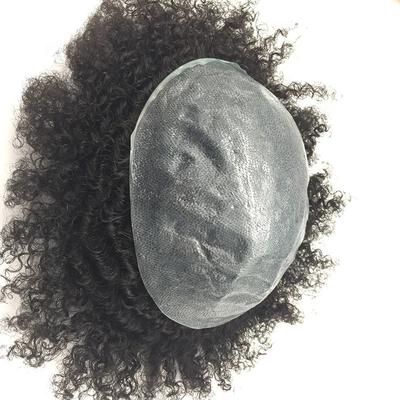 Small/Large/Average Size Men's 100% Human Hair Silk Base Hair Toupee with 90% Density