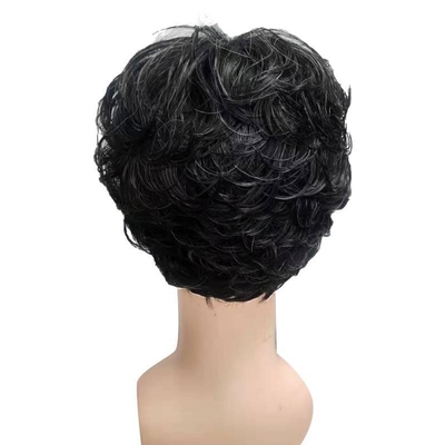 Best Prices Synthetic Hair Wig With Lace Front High Temperature Fiber Hair Color Black