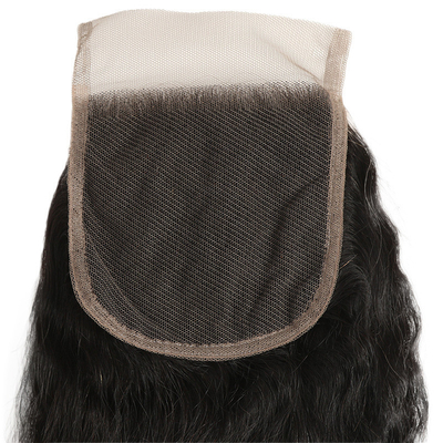 Shedding-Free Remy Hair Kinky Straight Lace Closure for Straight Kinky Hair Extensions