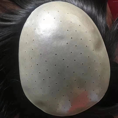 Hair piece type straight 100%human hair Men Toupee with Thin Skin and Light Density