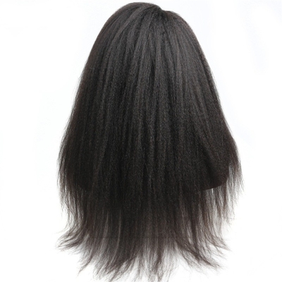 Top Hair Lace Front Kinky Straight Human Hair Wigs 360 Full Lace Wig