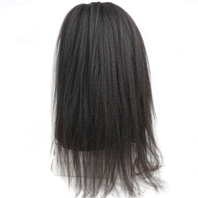 Top Hair Lace Front Kinky Straight Human Hair Wigs 360 Full Lace Wig