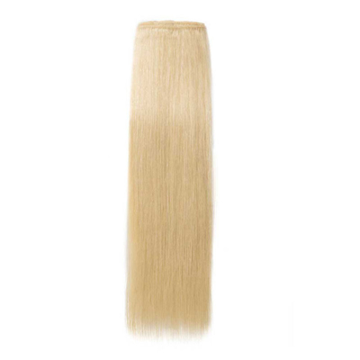 100% Human Hair Clip In Hair Extensions and Soft Shiny No Tangle 613 /24 Color