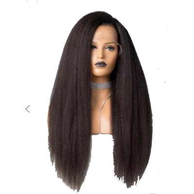 Large Cap Size Human Hair Synthetic Curly Wig with Soft and Shiny Advantage