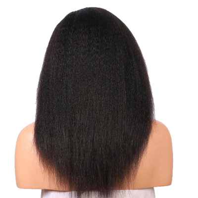 Large Cap Size Human Hair Synthetic Curly Wig with Soft and Shiny Advantage
