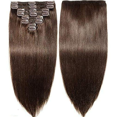 Experience the Advantage of Straight Human Hair Clip In Extensions Soft and Shiny