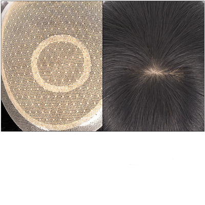 Small/Large/Average Size No Problem Get 100% Human Hair Men Toupee with 60 Lace Mesh