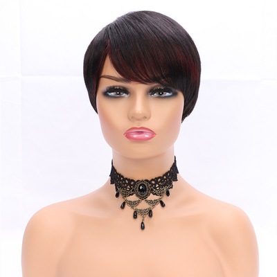 1B/Natural Color Lace Front Wigs Best Prices Vendor Pixie Cut Short Human Hair Wig