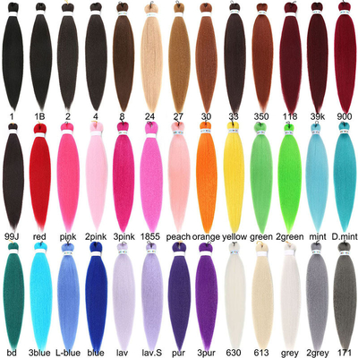 Synthetic Hair Fiber Braiding Hair Extension Pre Stretched 150%/180%/200%/250% Density