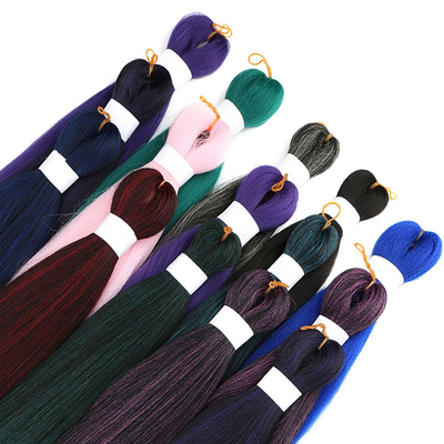 Synthetic Hair Fiber Braiding Hair Extension Pre Stretched 150%/180%/200%/250% Density
