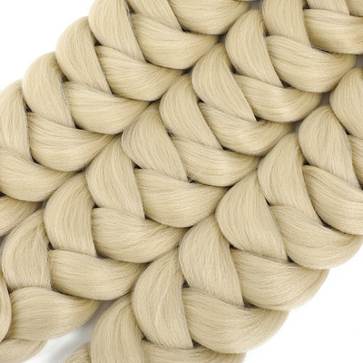 High Temperature Fiber Braiding Hair In Bulk 100% Real True Hair For Pre-Bonded Type NAIL