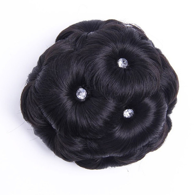 60% Longest Hair Ratio Synthetic Hair Braided Chignon for Natural Fashion in 2022