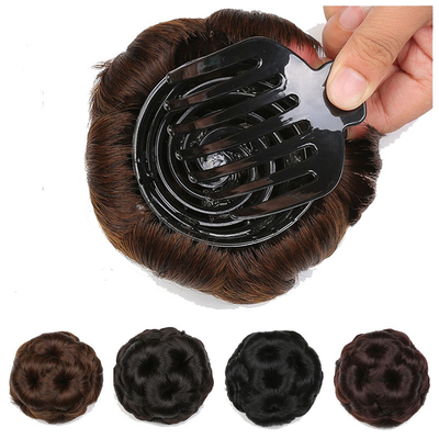 60% Longest Hair Ratio Synthetic Hair Braided Chignon for Natural Fashion in 2022