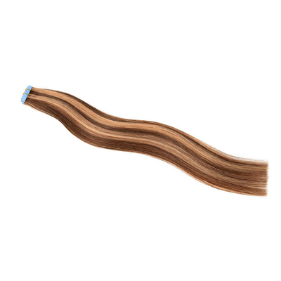 12A Grade European Raw Virgin 100% Remy Hair Tape In Hair Extension with P4/27 Color