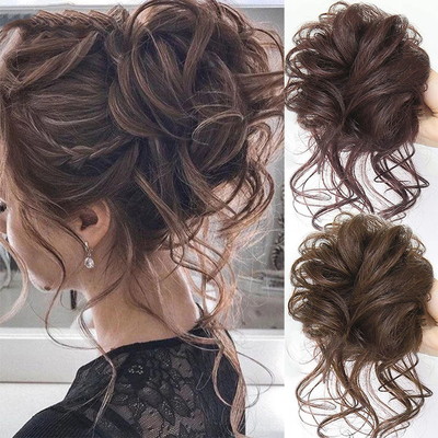 Lightweight Synthetic Hair Braided Chignon for Standards 0.02kg Longest hair ratio 50%