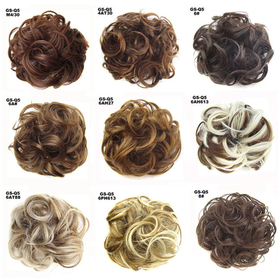 High Temperature Fiber Synthetic Chignon Hair Extensions with Heat Resistant Advantage