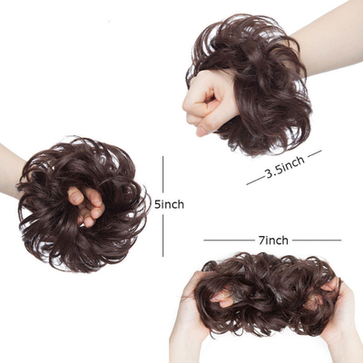 High Temperature Fiber Synthetic Chignon Hair Extensions with Heat Resistant Advantage