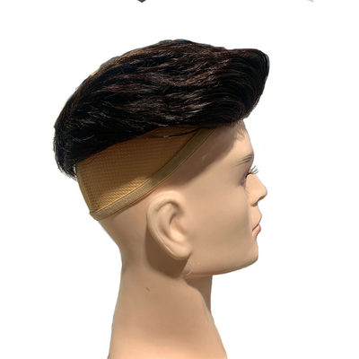 Swiss Lace Injected Toupee for Men 100% Human Hair Replacement System 24mm Texture