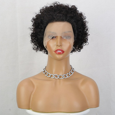 100% Human Hair Pixie Cut Curly Wig Lightweight and Perfect for Any Occasion