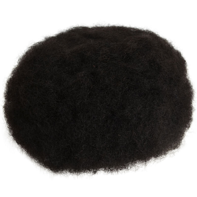 Toupee Texture 24mm Afro Kinky Curly Swiss Lace Men Hair Units Natural Human Hair Wig