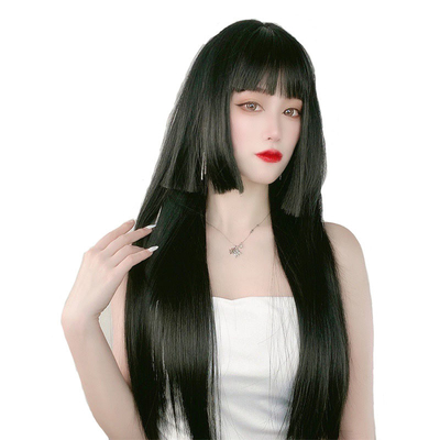 Technique 2022 Japanese Princess Cut Heat Resistant Synthetic Hair Wigs with Bangs