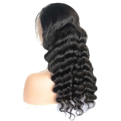 ALL COLORS Natural Loose Deep Wave Swiss Lace Frontal Brazilian Human Hair Wigs for Black Women