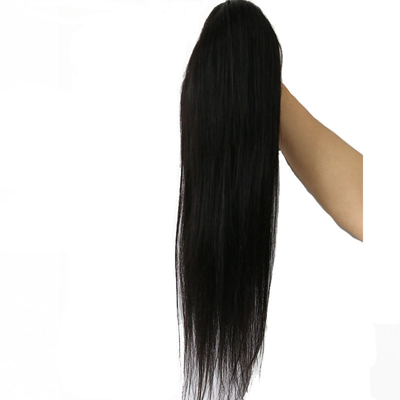 100% Virgin Human Hair Silky Straight Drawstring Ponytail Longest Hair Ratio 60%