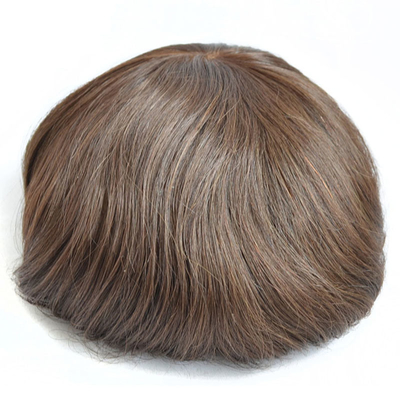 Full Hand Tied Technique Human Hair Topper Swiss Lace Base Invisible Hairline