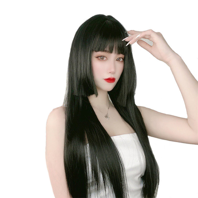 Short Bouncy Curly Bang Hair Wig White And Black Cruella Cosplay Heat Resistant Fiber