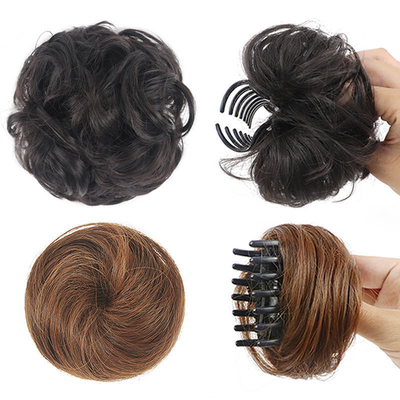 Acceptable OEM/ODM Synthetic Hair Donut Messy Bun For Hair Piece Extensions Chignon