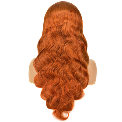 Remy Hair Top Grade Brazilian 13*4 Highlight Wig with Ginger Color HD Lace Frontal