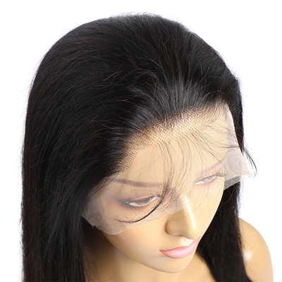 Light Brown 150% 180% Density Bone Straight Brazilian 360 Lace Frontal Remy HD Lace Wig with Baby Hair