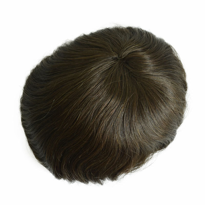 6 Inch Lace Base Human Hair Replacement High Density Front Mesh Hair System for Men