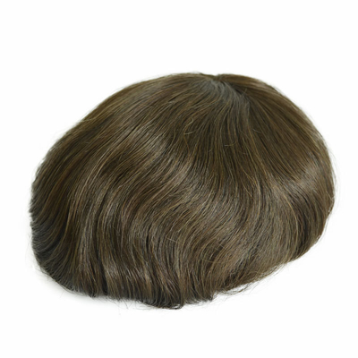 6 Inch Lace Base Human Hair Replacement High Density Front Mesh Hair System for Men