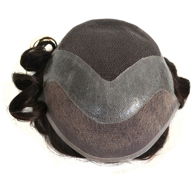 HD Style and Soft Lace Male Hair Wig 6inch Length Afro Curly Weave Toupee for Black Men